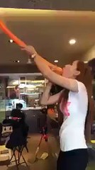 OMG! This pretty girl has an amazing mouth