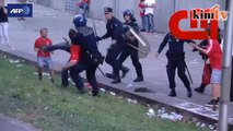 Video polis belasah penyokong bolasepak Benfica
