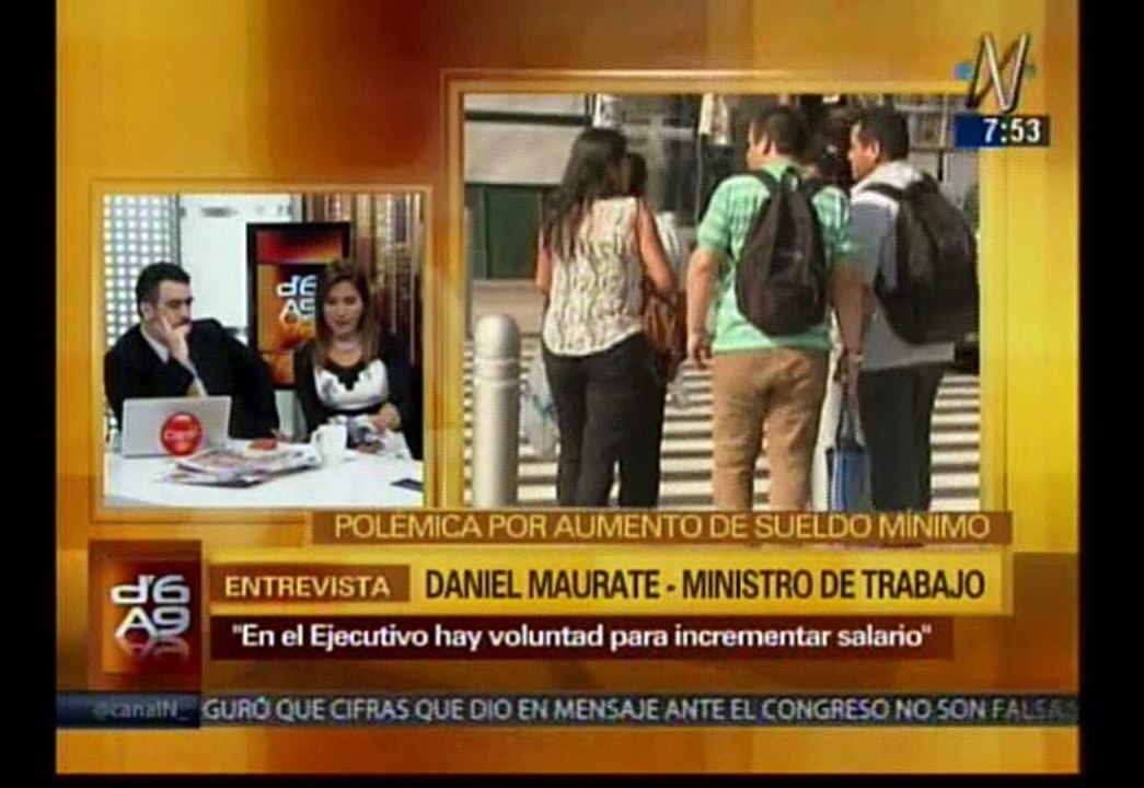 MTPE: 'Este momento de turbulencia económica no es propicio para subir la RMV'