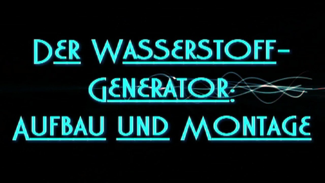 HHO Generator Konstruktion 1.0 Aufbau und Montage Trockenzelle Wasserstoff