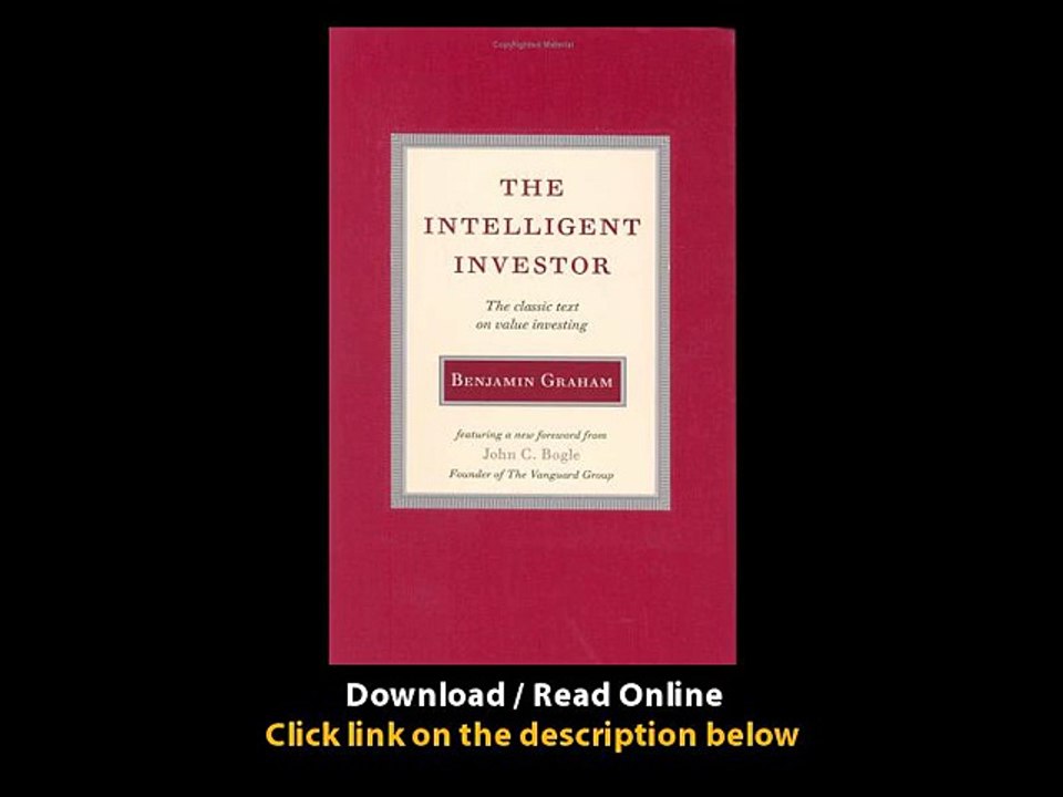 [Download PDF] The Intelligent Investor The Classic Text on Value Investing