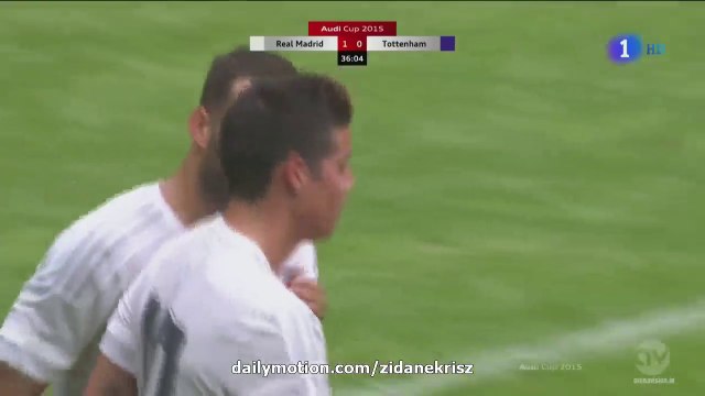 James Rodríguez 1:0 HD | Real Madrid v. Tottenham - Audi Cup 04.08.2015