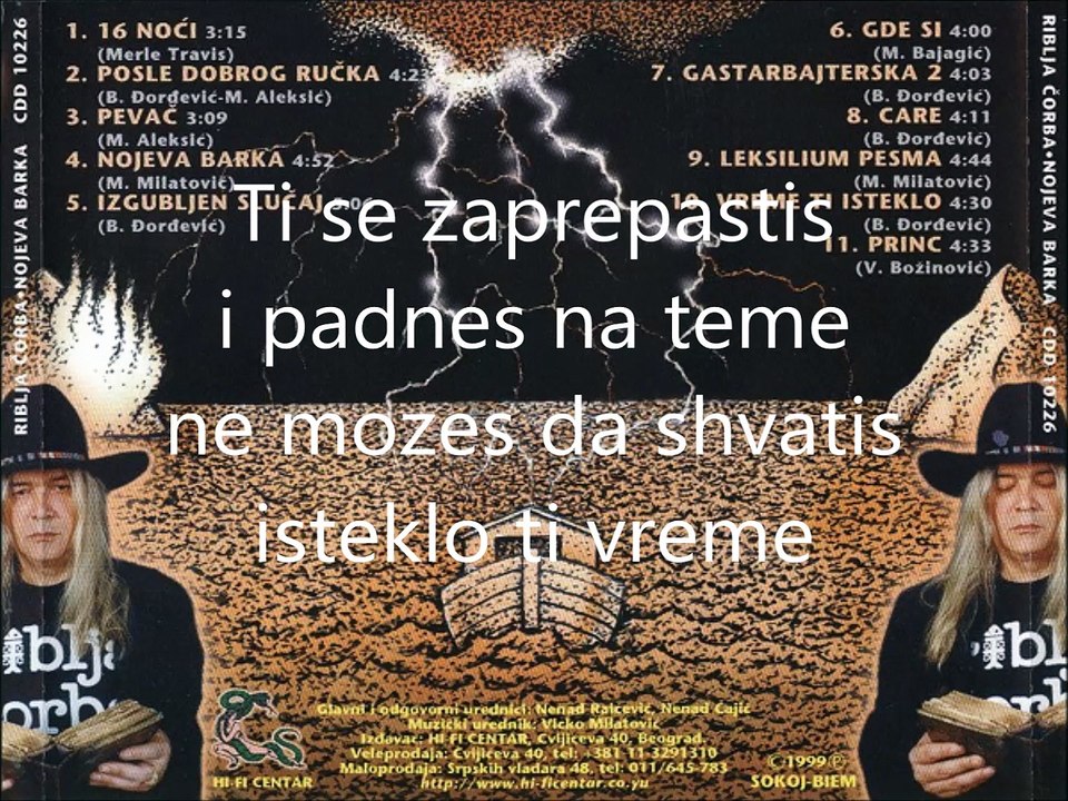 Riblja corba-10 vreme ti isteklo jd