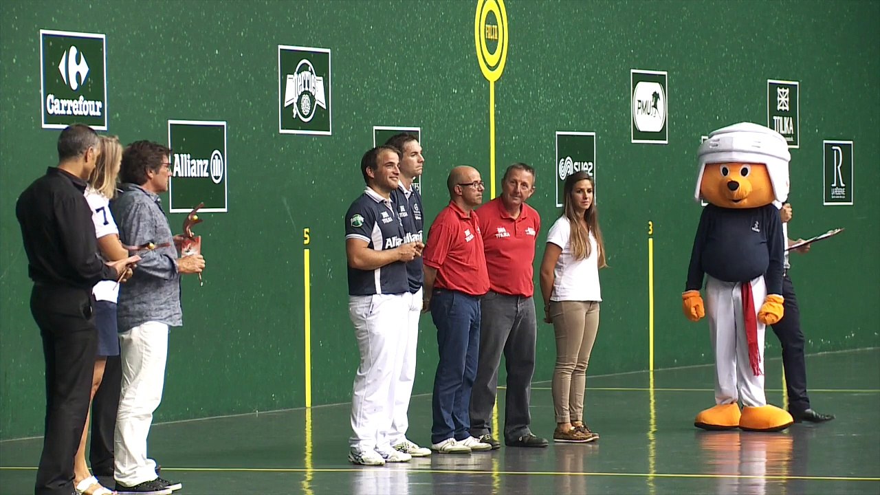 Réaction de Julien IHITSAGUE après sa victoire en finale du Master des Internationaux de Saint Jean de Luz
