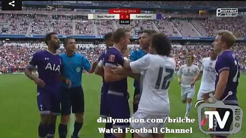 Sergio Ramos Vs Harry Kane Fight Real Madrid V Tottenham Hotspur Audi Cup 15 Video Dailymotion