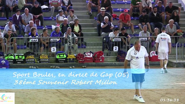 Mène 3, Finale du 38ème Souvenir Robert Millon, Sport Boules, Gap 2015