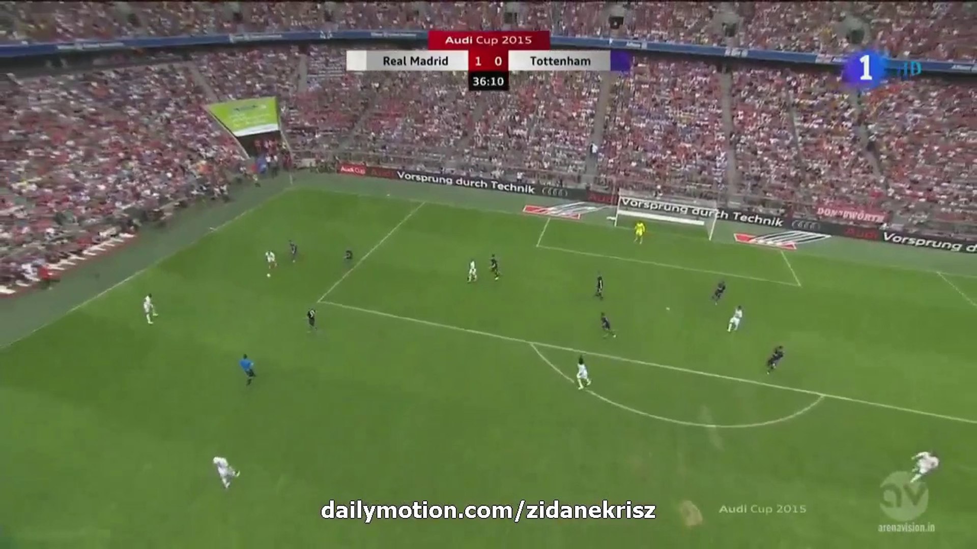 All Goals Hd Real Madrid 2 0 Tottenham Audi Cup 04 08 15 Video Dailymotion