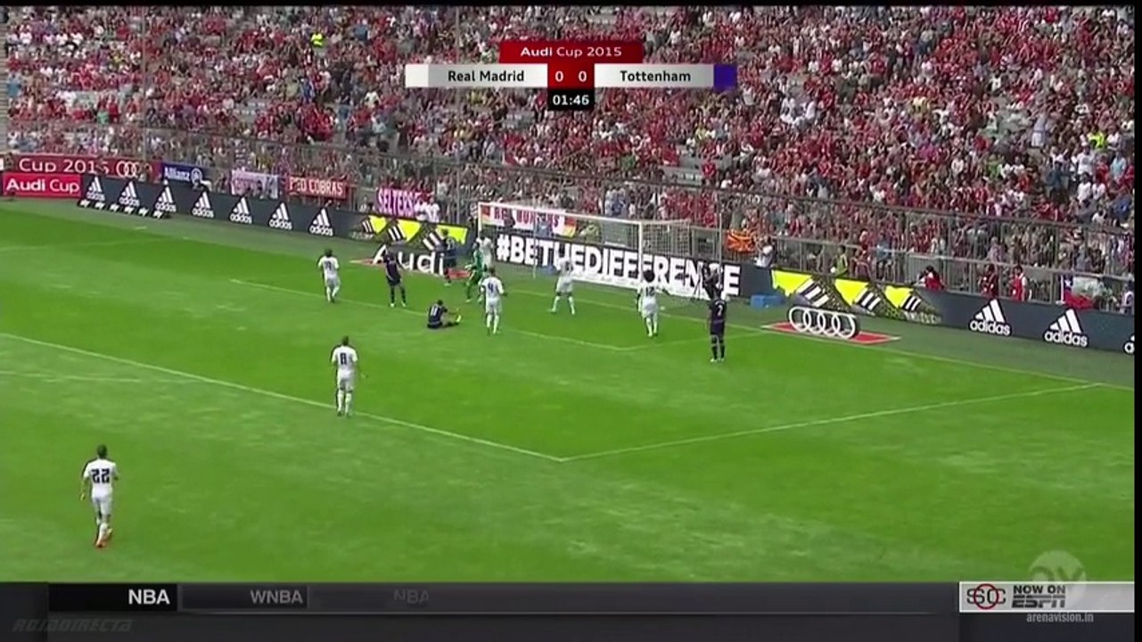 Real Madrid 2 - 0 Tottenham Hotspur All Goals and Full Highlights 04/08/2015 - Audi Cup
