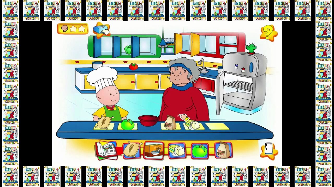 Caillou Cooking With Grandma Cartoon Animation PBS Kids Game Play Walkthrough