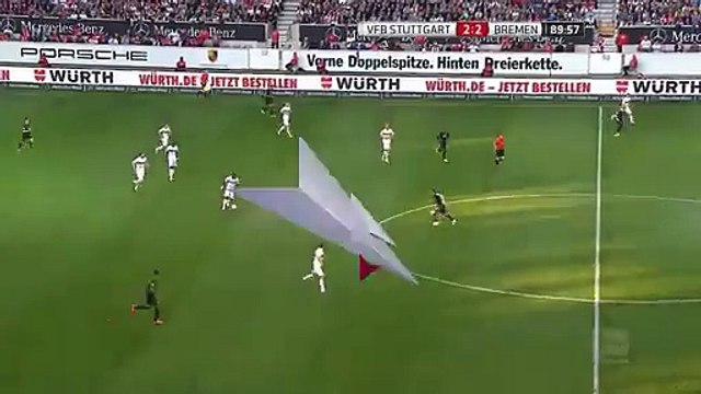 VİDEO: Bundesliga'da geçen sezonun en iyi golleri: Daniel Ginczek (Stuttgart vs Werder Bremen)