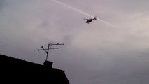 Survol de Salouël par des hélicoptères sanitaires