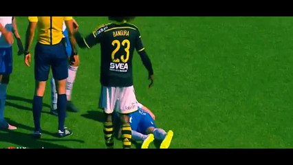 Este jugador simuló una falta y provocó risas de su rival