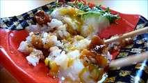 [ Japanese cuisine ] Eating Japanese food Bento  Yakitori Ontama Donburi  焼鶏温玉丼