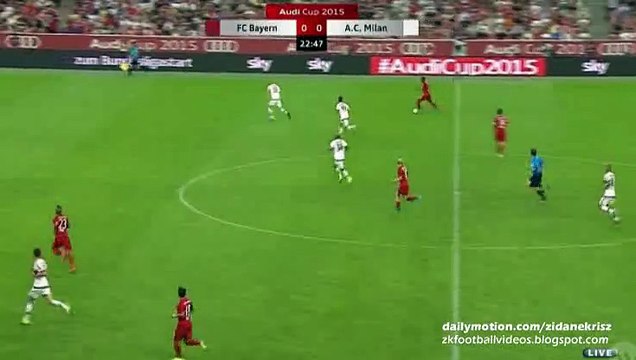 1-0 Juan Bernat Amazing Goal - FC Bayern v. AC Milan - Audi Cup 04.08.2015 HD