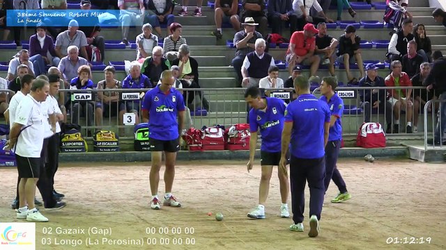 Mène 5, Finale du 38ème Souvenir Robert Millon, Sport Boules, Gap 2015