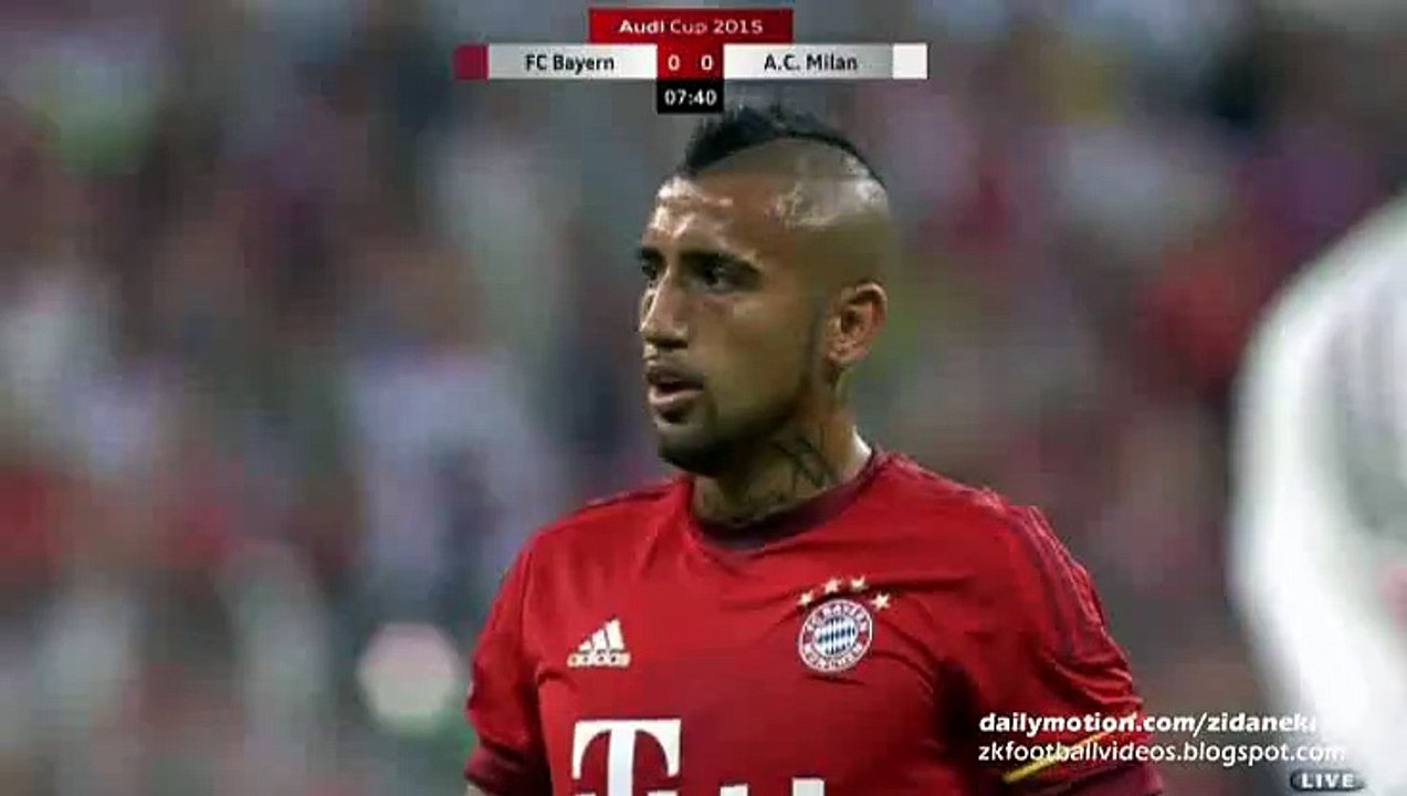 Douglas Costa Fantastic Free-Kick - FC Bayern v. AC Milan - Audi Cup 04.08.2015 HD