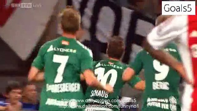 Louis Schaub 2 nd Goal Ajax 2 - 3 Rapid Vienna Champions League 4-8-2015