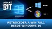Cómo volver a Windows 8.1/7 después de actualizar a Windows 10 | Retroceso/Downgrade | Español