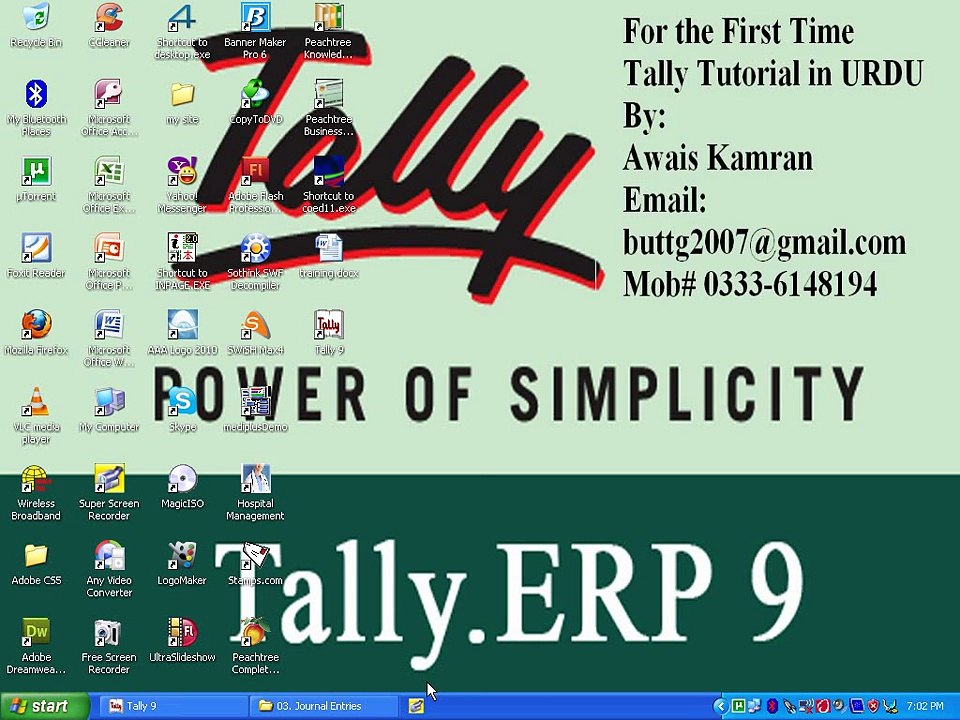 Tally course in Urdu 12/32 how to enter a balance cash