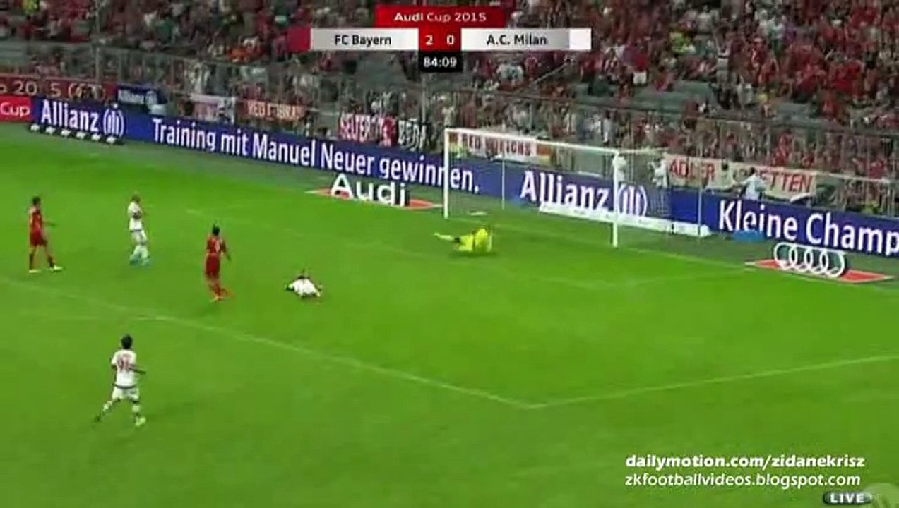 3-0 Robert Lewandowski Amazing Goal _ FC Bayern München v. AC Milan - Audi Cup 04.08.2015 HD