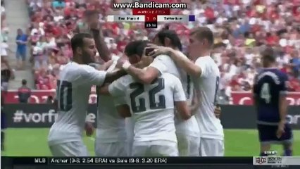 Real Madrid ganó 2-0 al Tottenham y pasó a la final de la Audi Cup