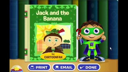 Super Why Story Book Creator Jack and the Beanstalk Cartoon Animation PBS Kids Game Play W