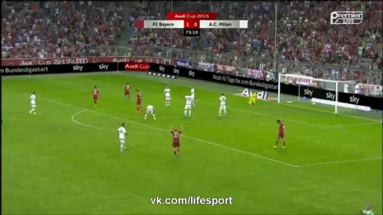 Bayern Munich 3 - 0 AC Milan All Goals and Full Highlights 04/08/2015 - Audi Cup