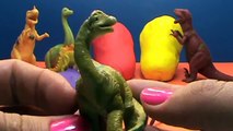 Dinosaurs toys Play Doh surprise balls Dinosaur Juguetes bolas sorpresa