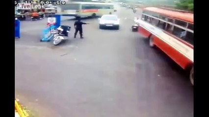 Así fue como un conductor alcoholizado generó múltiples accidentes