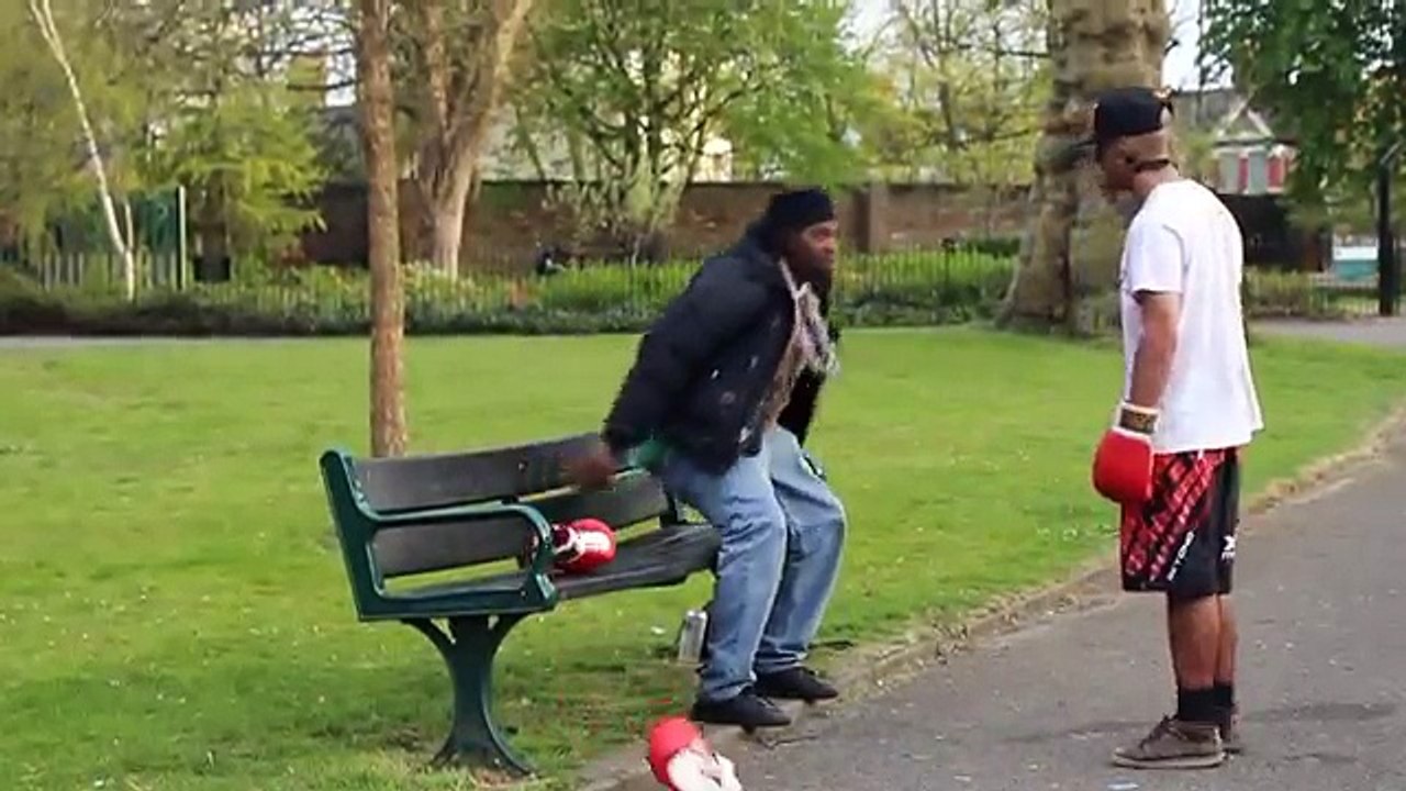 Boxing Strangers in the Hood Prank (GONE WRONG)
