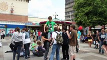 Cwmbran Flash Mob Freeze - 30/06/2010