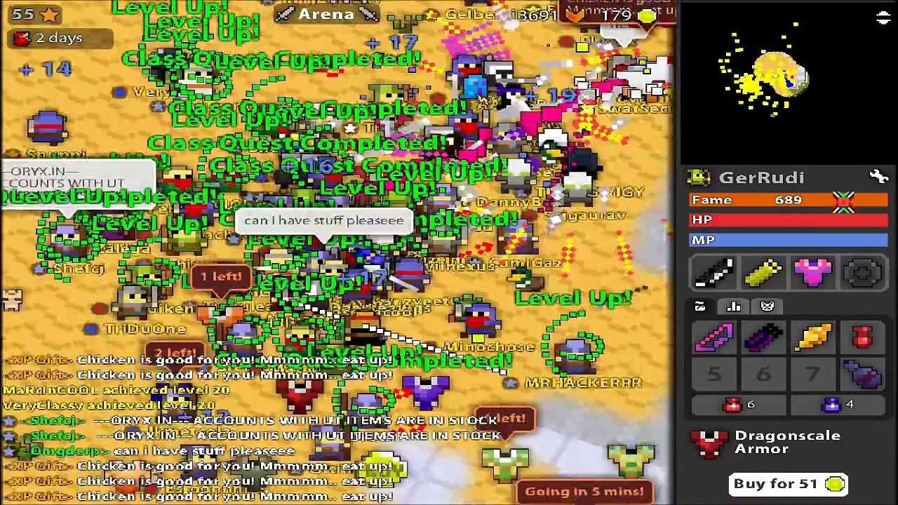 [RotMG] 06.09.13 - The day RotMG got hacked. (crap video..)
