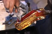 Making Handblown Glass Candy Canes