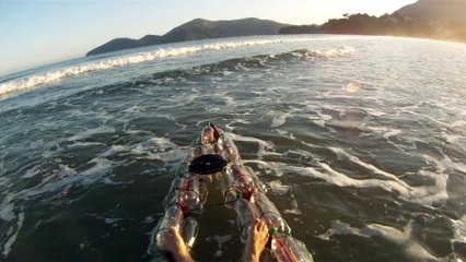 Caiaque PET Reciclado em Ubatuba, SP, Brasil, Julho, 2015, Parte (8)