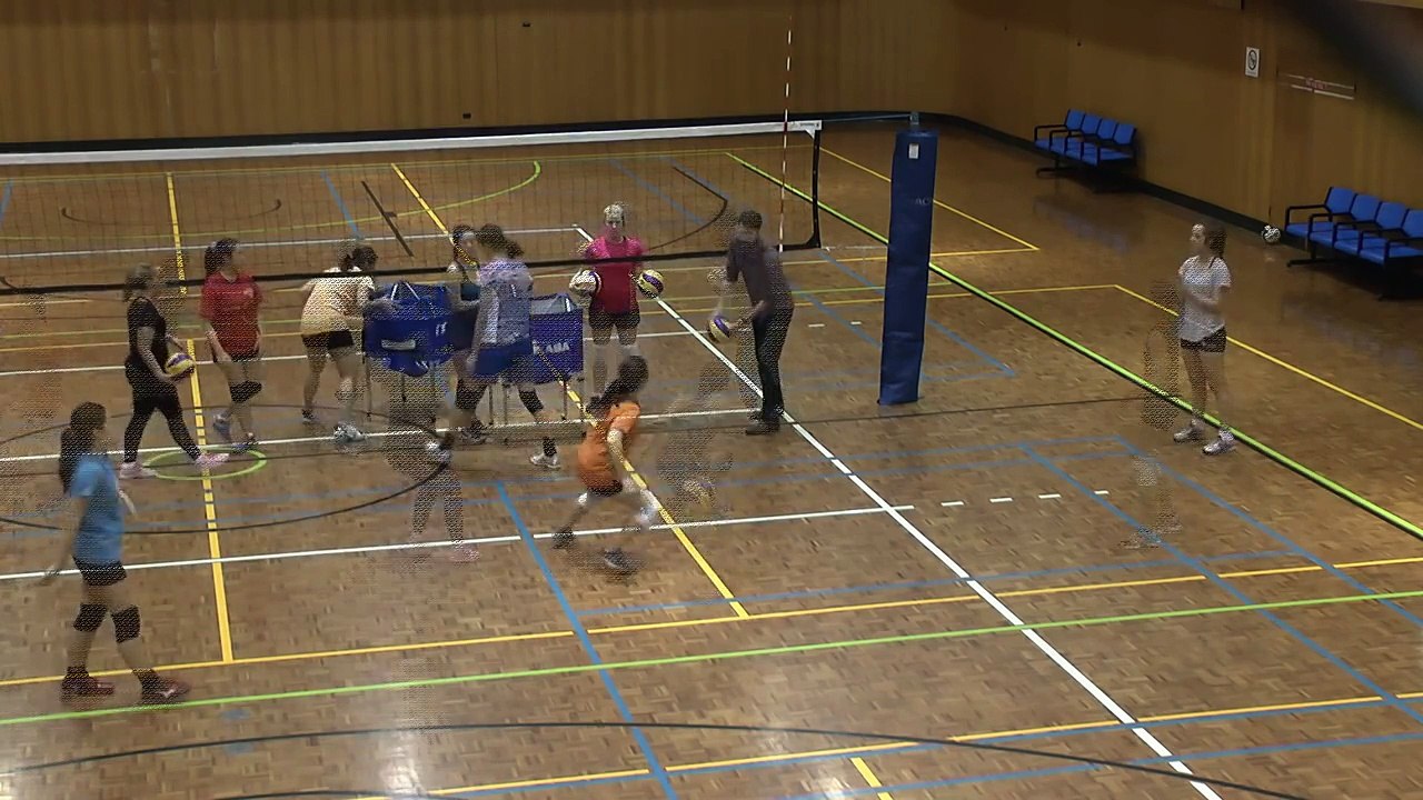 The Melbourne University Renegades Volleyball - Women - training on 3-11-2014