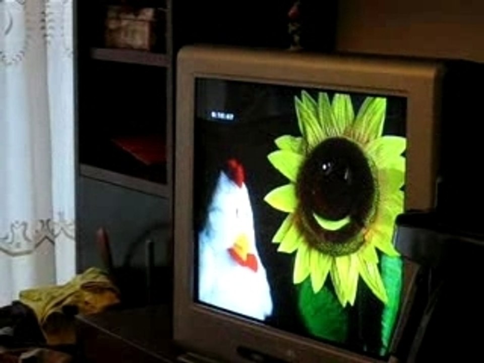 Anaïs regarde baby einstein