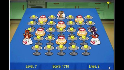 Tom and Jerry Show Cartoon Animation Food Free-For-All Game Play Walkthrough
