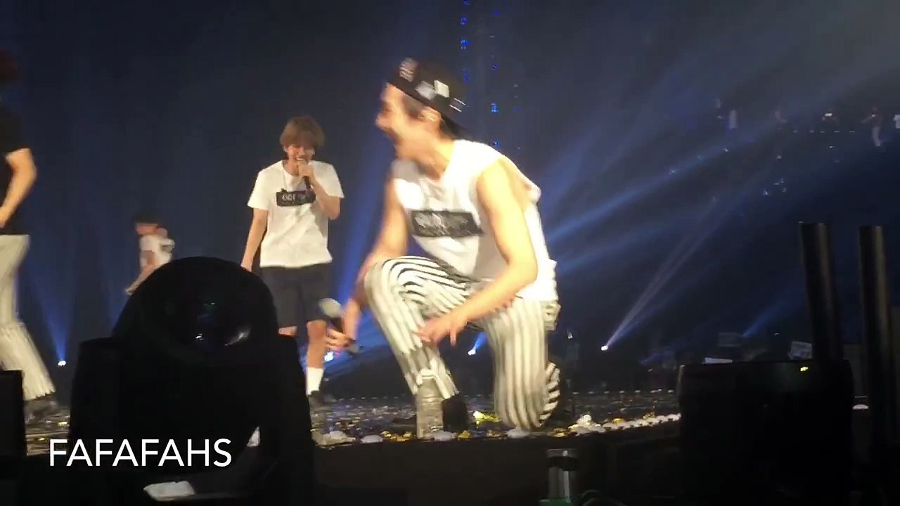[FANCAM] 150621 Splash water & Ending (Xiumin Baekhyun Sehun focus) - EXOluXion in BKK