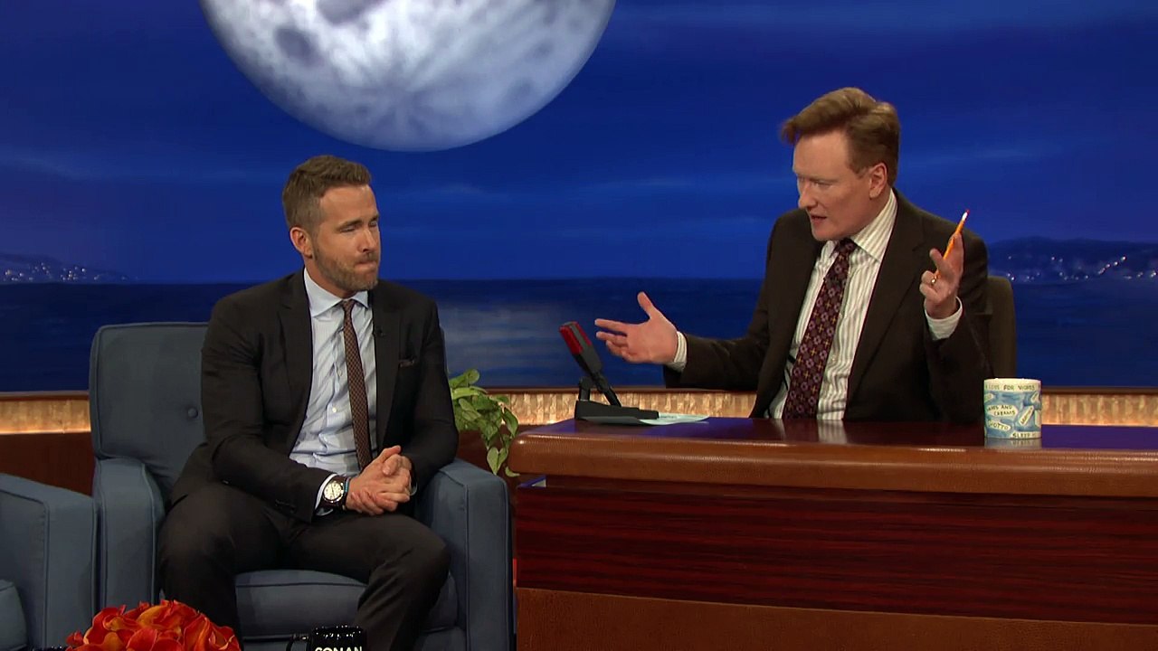 Conan O'Brien with Deadpool