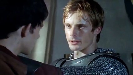 Merlin and Arthur - "No man is worth your tears" - "You certainly not"