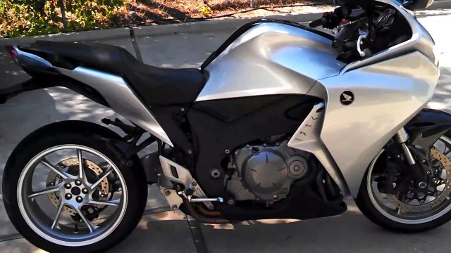 VFR1200 All Silver Metallic with Custom Left-Side Exhaust