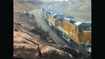 UP trains at Hermosa Tunnel,Wyoming 05/03/1993
