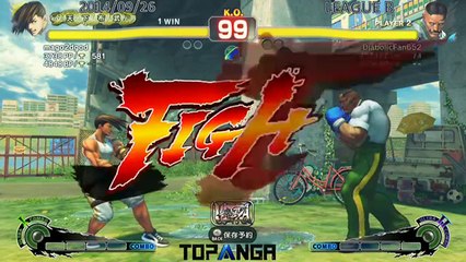 USF4 - Mago (Yang) vs Akutagawa (Dudley) - TL4B Round2 Battle5