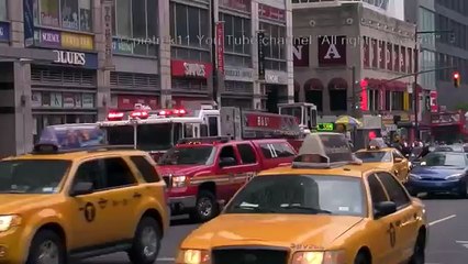 Brand new fire trucks FDNY TILLER LADDER 5 & FDNY BATTALION CHIEF 11 © HD