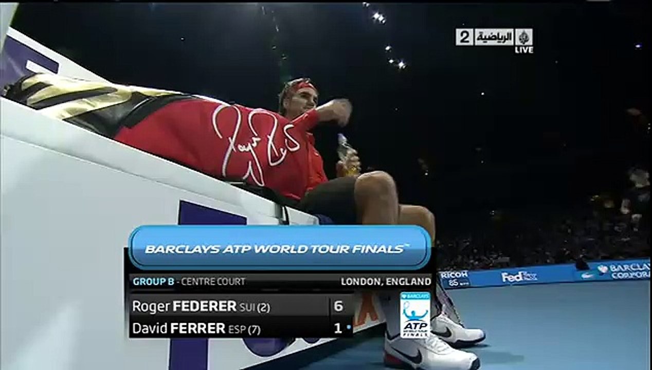 Federer vs Ferrer - WTF 2010 highlights (HQ)