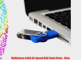 MyMemory 64GB Hi-Speed USB Flash Drive - Blue