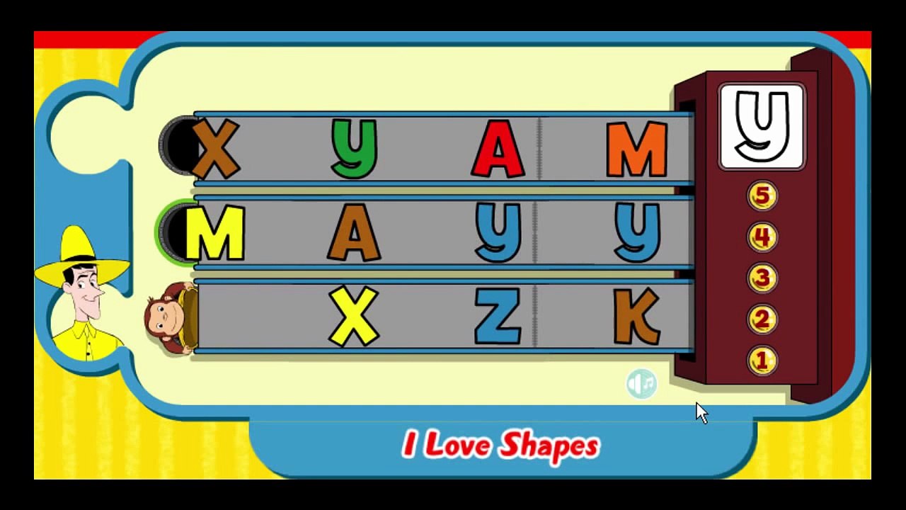 Curious George I Love Shapes Cartoon Animation PBS Kids Game Play Walkthrough