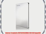 Toshiba Canvio Slim for Mac externe Festplatte 500 GB 64 cm (25 Zoll) USB 3.0 silber