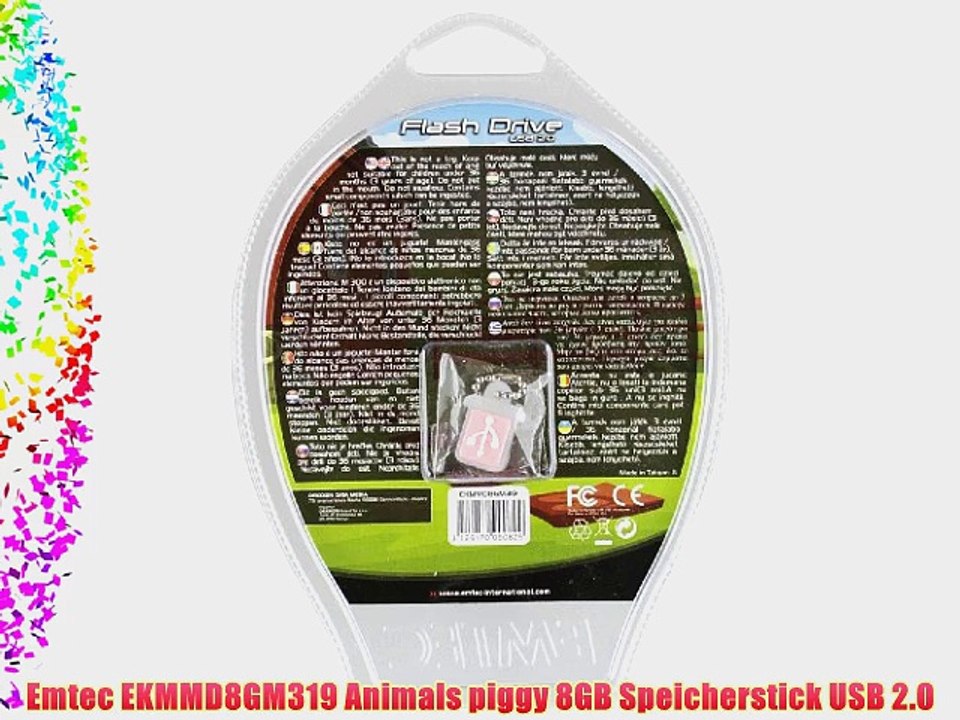 Emtec EKMMD8GM319 Animals piggy 8GB Speicherstick USB 2.0