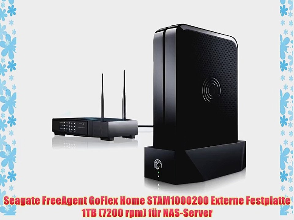 Seagate FreeAgent GoFlex Home STAM1000200 Externe Festplatte 1TB (7200 rpm) f?r NAS-Server